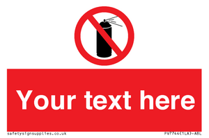 Custom prohibition no aerosol